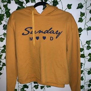 Sunday Mood cropped sweatshirt